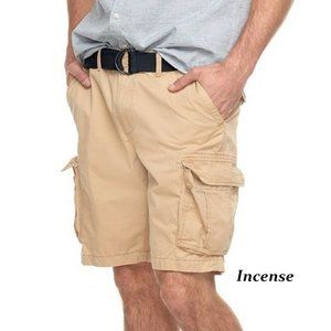 ...Sonoma Big & Tall Belted Cargo Shorts